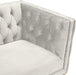 Michelle Cream Velvet Loveseat - Bargain Furniture (Detroit, MI)