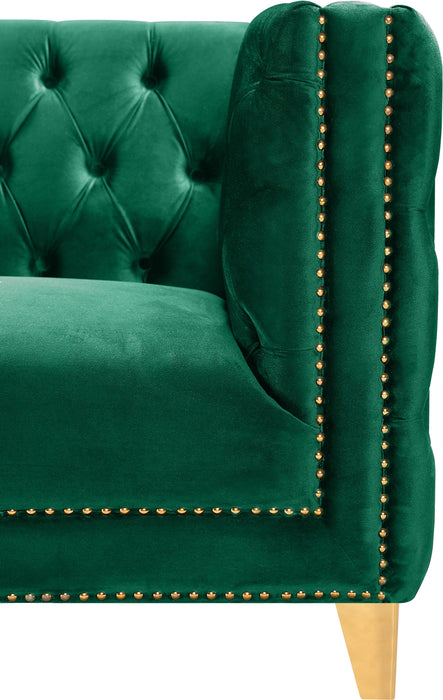 Michelle Green Velvet Sofa - Bargain Furniture (Detroit, MI)
