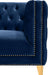 Michelle Navy Velvet Loveseat - Bargain Furniture (Detroit, MI)