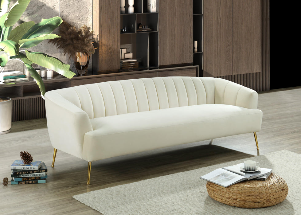 Tori Cream Velvet Sofa