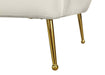 Tori Cream Velvet Sofa - Bargain Furniture (Detroit, MI)