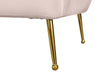 Tori Pink Velvet Loveseat - Bargain Furniture (Detroit, MI)