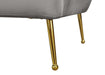 Tori Grey Velvet Sofa - Bargain Furniture (Detroit, MI)