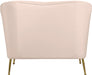Hermosa Pink Velvet Chair - Bargain Furniture (Detroit, MI)