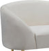 Ritz Cream Velvet Chair - Bargain Furniture (Detroit, MI)