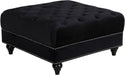 Sabrina Black Velvet Ottoman image