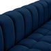 Gwen Navy Velvet Loveseat - Bargain Furniture (Detroit, MI)