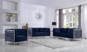 Opal Navy Velvet Loveseat - Bargain Furniture (Detroit, MI)