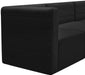 Quincy Black Velvet Modular Sectional - Bargain Furniture (Detroit, MI)