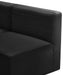 Quincy Black Velvet Modular Sofa - Bargain Furniture (Detroit, MI)