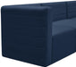 Quincy Navy Velvet Modular Sectional - Bargain Furniture (Detroit, MI)