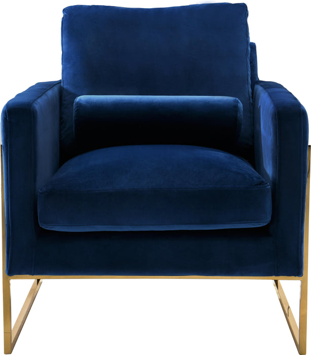 Mila Navy Velvet Chair