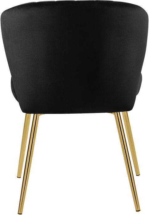 Finley Black Velvet Dining Chair