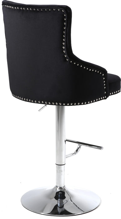 Claude Black Velvet Adjustable Stool