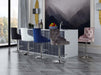 Claude Grey Velvet Adjustable Stool - Bargain Furniture (Detroit, MI)