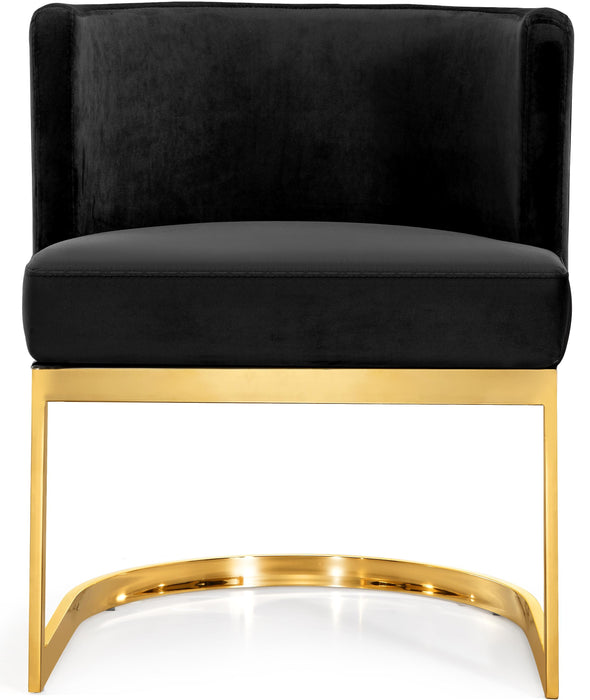 Gianna Black Velvet Dining Chair