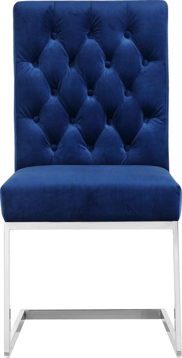 Carlton Navy Velvet Dining Chair