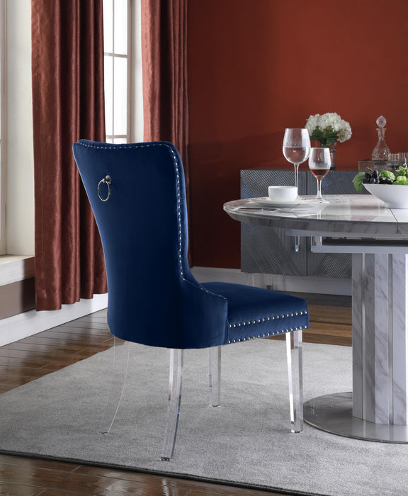 Miley Navy Velvet Dining Chair