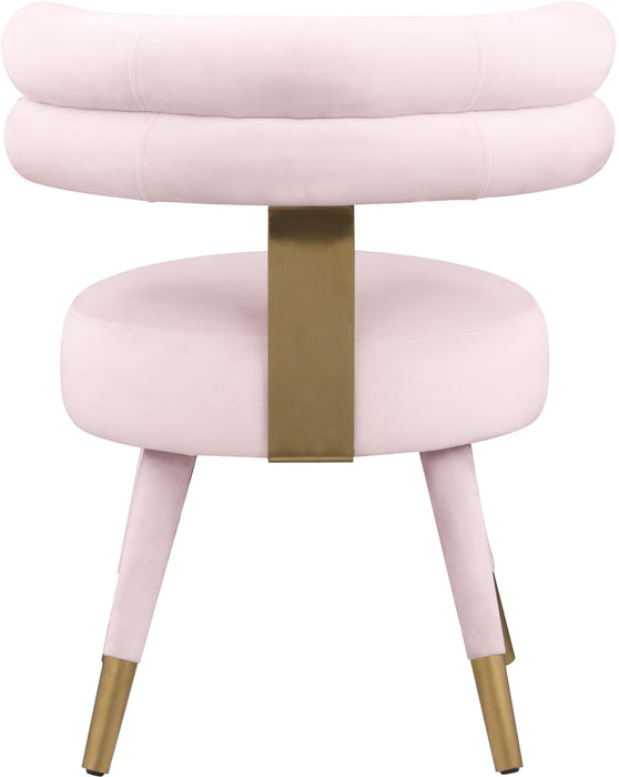 Fitzroy Pink Velvet Dining Chair