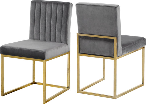 Giselle Grey Velvet Dining Chair image