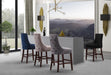 Hannah Pink Velvet Stool - Bargain Furniture (Detroit, MI)