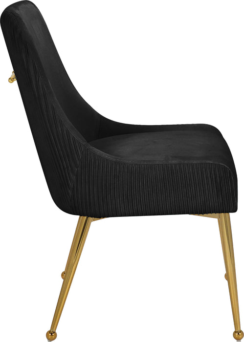 Ace Black Velvet Dining Chair