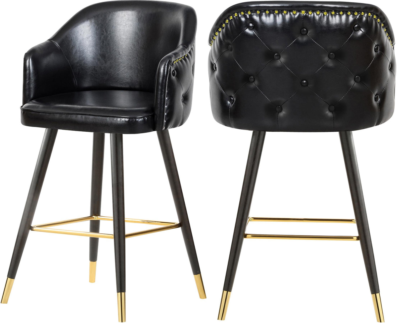 Black Faux Leather