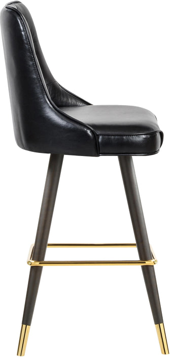 Portnoy Black Faux Leather Counter/Bar Stool