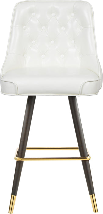 Portnoy White Faux Leather Counter/Bar Stool - Bargain Furniture (Detroit, MI)