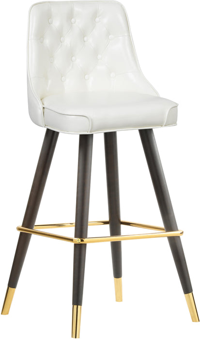Portnoy White Faux Leather Counter/Bar Stool - Bargain Furniture (Detroit, MI)