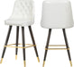 Portnoy White Faux Leather Counter/Bar Stool - Bargain Furniture (Detroit, MI)