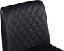 Bryce Black Faux Leather Stool - Bargain Furniture (Detroit, MI)