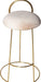 Ring Cream Velvet Counter Stool - Bargain Furniture (Detroit, MI)