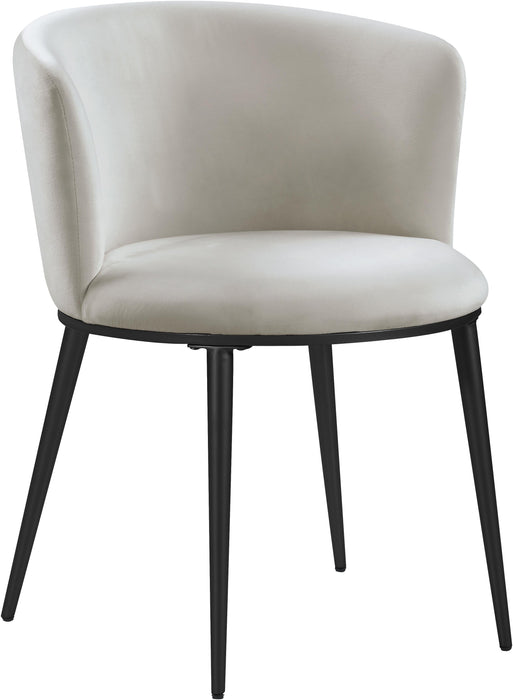 Skylar Cream Velvet Dining Chair