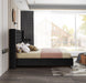Aiden Black Velvet King Bed - Bargain Furniture (Detroit, MI)