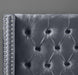 Aiden Grey Velvet King Bed - Bargain Furniture (Detroit, MI)
