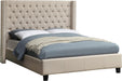 Ashton Beige Linen King Bed - Bargain Furniture (Detroit, MI)