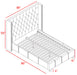 Ashton Grey Linen King Bed - Bargain Furniture (Detroit, MI)