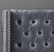 Barolo Grey Velvet Twin Bed - Bargain Furniture (Detroit, MI)