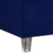 Candace Navy Velvet Twin Bed - Bargain Furniture (Detroit, MI)