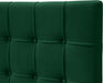 Elly Green Velvet Queen Bed - Bargain Furniture (Detroit, MI)