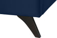 Elly Navy Velvet Queen Bed - Bargain Furniture (Detroit, MI)