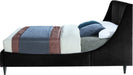 Eva Black Velvet Queen Bed - Bargain Furniture (Detroit, MI)