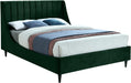 Eva Green Velvet Queen Bed - Bargain Furniture (Detroit, MI)