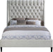 Fritz Cream Velvet King Bed - Bargain Furniture (Detroit, MI)