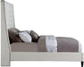 Fritz Cream Velvet King Bed - Bargain Furniture (Detroit, MI)