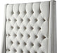 Fritz Cream Velvet King Bed - Bargain Furniture (Detroit, MI)