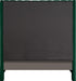 Fritz Green Velvet Queen Bed - Bargain Furniture (Detroit, MI)