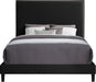 Harlie Black Velvet Queen Bed - Bargain Furniture (Detroit, MI)