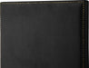 Harlie Black Velvet Twin Bed - Bargain Furniture (Detroit, MI)